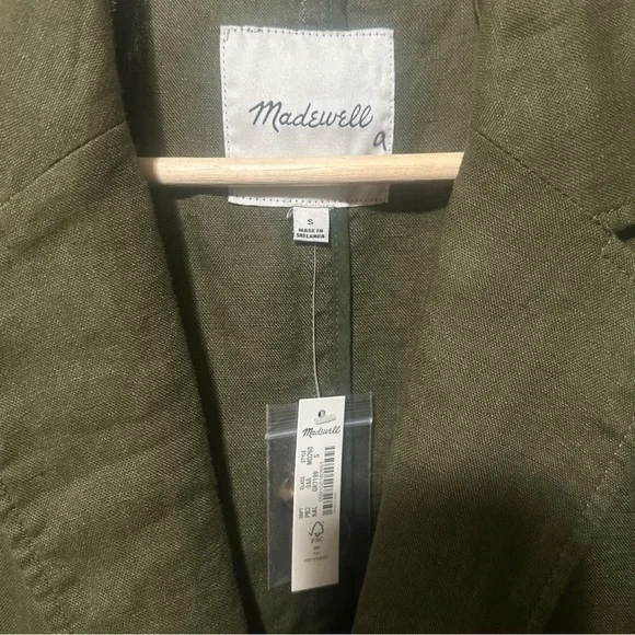 NWT - Madewell - Linen Larson Blazer - Size Small - Picture 5 of 6